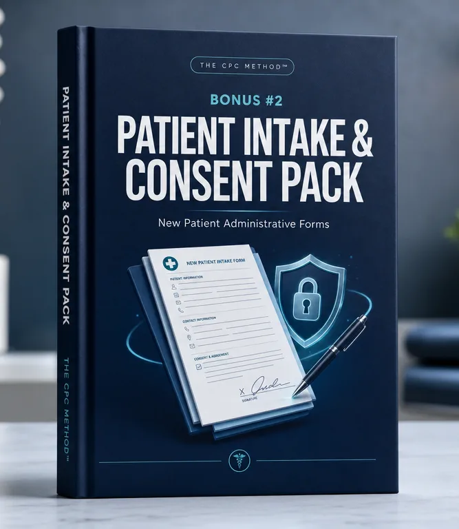 Bonus #2 β Patient Intake & Consent Pack cover